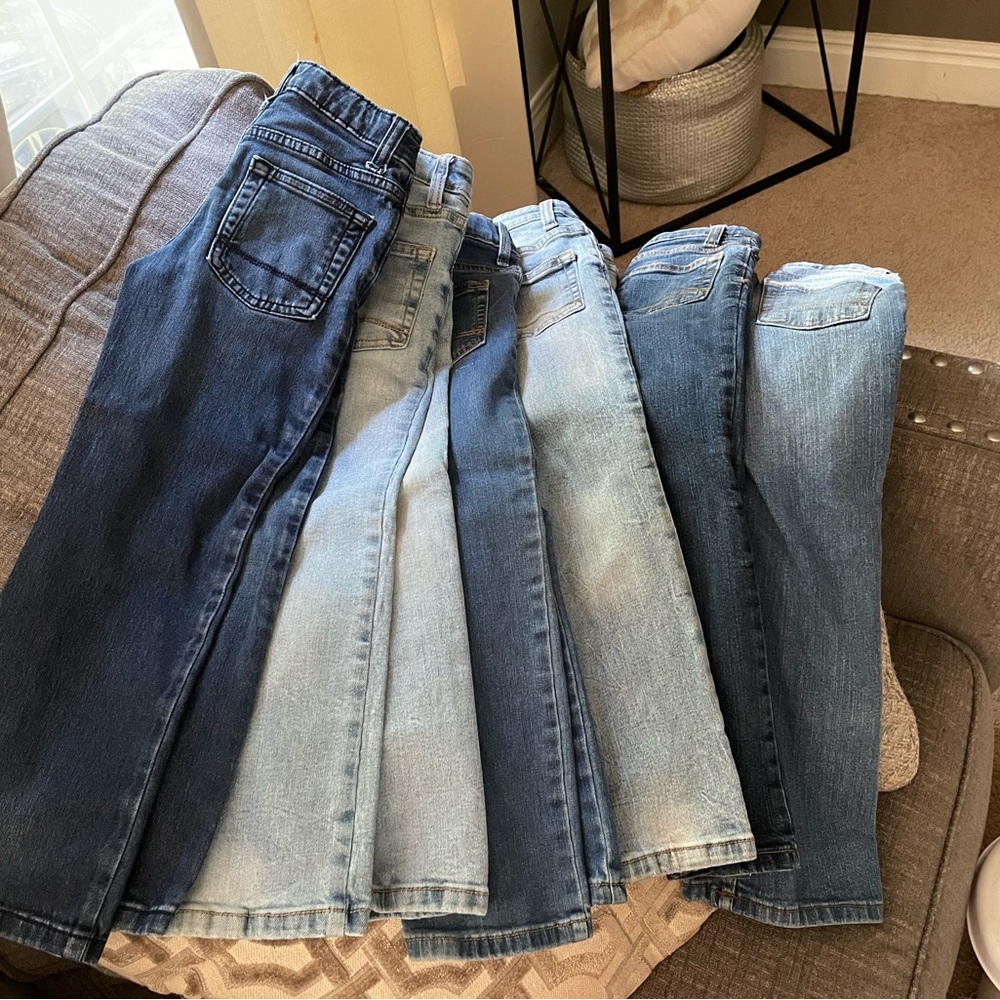 Boy blue denim jeans